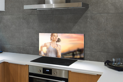 Painel de vidro Mulher do Céu