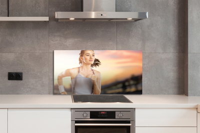 Painel de vidro Mulher do Céu