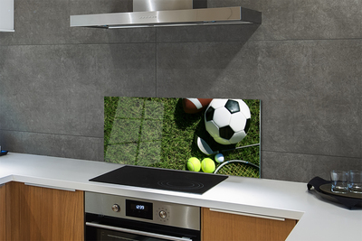 Painel de vidro Bolas de remo de grama