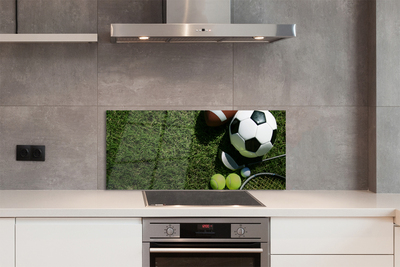 Painel de vidro Bolas de remo de grama