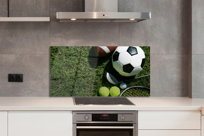 Painel de vidro Bolas de remo de grama