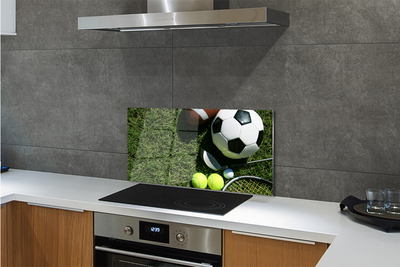 Painel de vidro Bolas de remo de grama