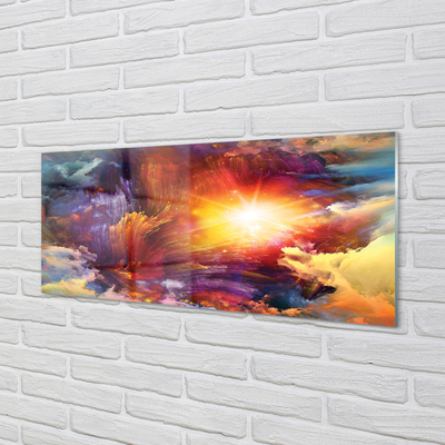 Painel de vidro Padrões fractais abstratos