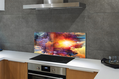 Painel de vidro Padrões fractais abstratos