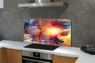 Painel de vidro Padrões fractais abstratos