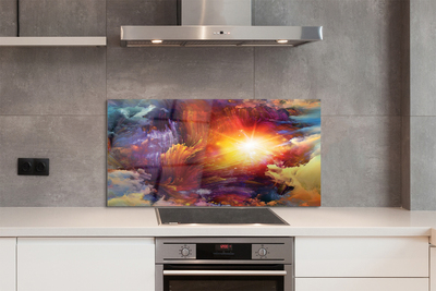 Painel de vidro Padrões fractais abstratos