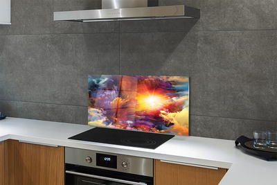 Painel de vidro Padrões fractais abstratos