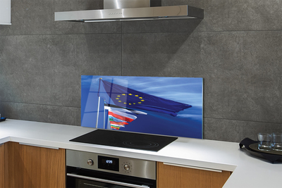 Painel de vidro Várias bandeiras