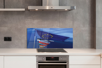 Painel de vidro Várias bandeiras