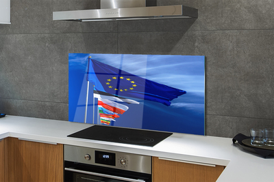 Painel de vidro Várias bandeiras