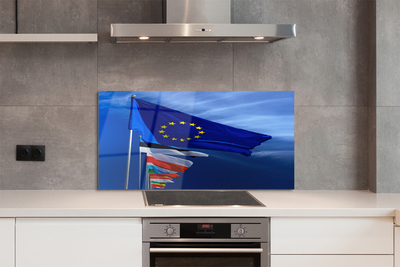 Painel de vidro Várias bandeiras