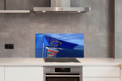 Painel de vidro Várias bandeiras