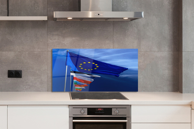 Painel de vidro Várias bandeiras