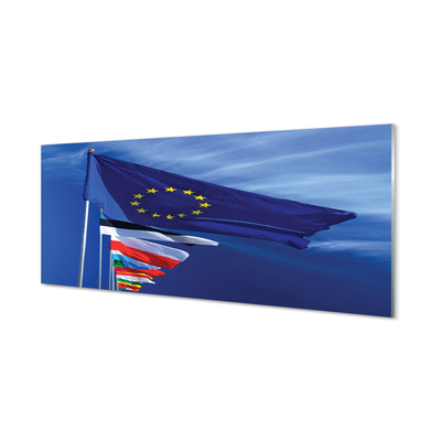 Painel de vidro Várias bandeiras