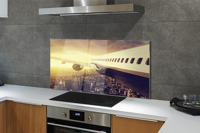 Painel de vidro Cidade do avião oeste