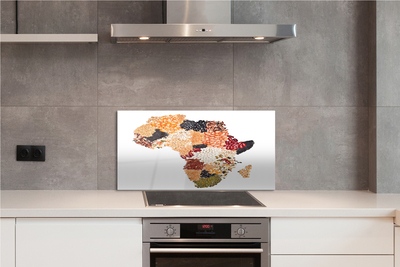 Painel de vidro Mapa de especiarias