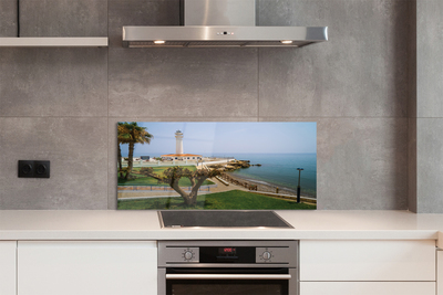 Painel de vidro Farol da Costa da Espanha