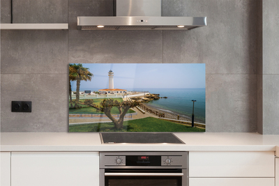 Painel de vidro Farol da Costa da Espanha