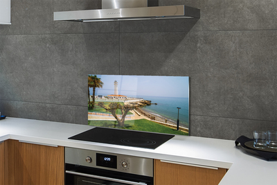 Painel de vidro Farol da Costa da Espanha