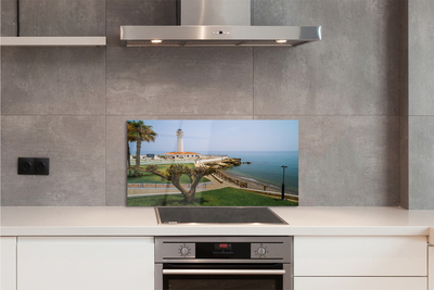 Painel de vidro Farol da Costa da Espanha