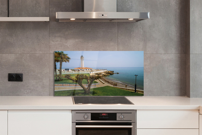 Painel de vidro Farol da Costa da Espanha