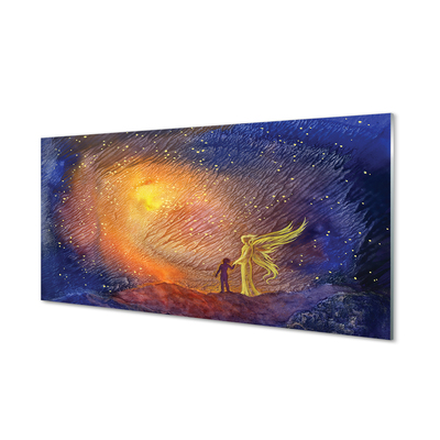 Painel de vidro Homem do céu