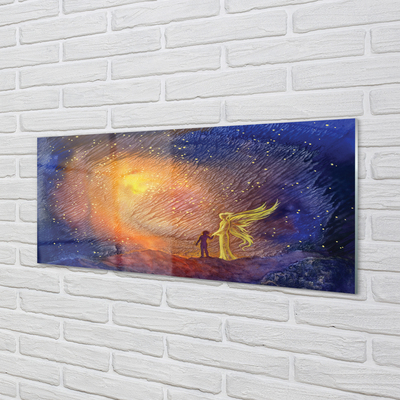 Painel de vidro Homem do céu