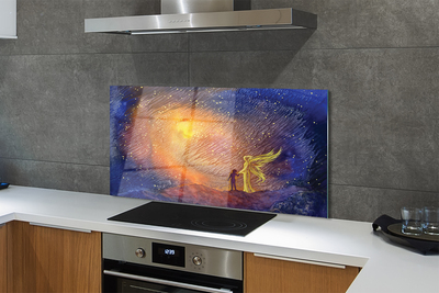 Painel de vidro Homem do céu