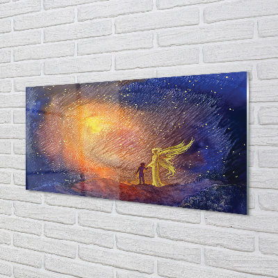 Painel de vidro Homem do céu