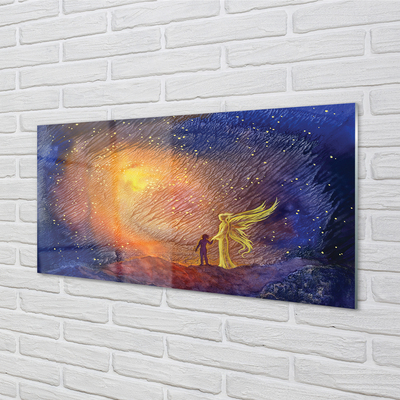 Painel de vidro Homem do céu