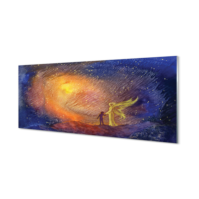 Painel de vidro Homem do céu