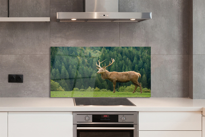 Painel de vidro Veado no campo