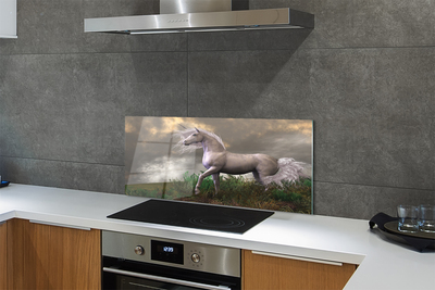 Painel de vidro Unicórnio da Nuvem
