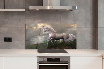 Painel de vidro Unicórnio da Nuvem