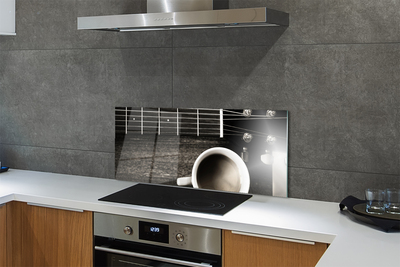 Painel de vidro Guitarra de café