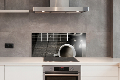 Painel de vidro Guitarra de café