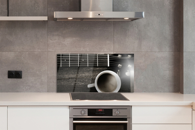 Painel de vidro Guitarra de café