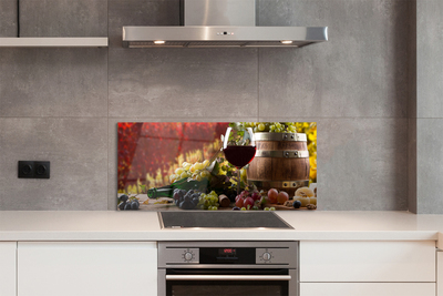 Painel de vidro Taça de vinho de outono