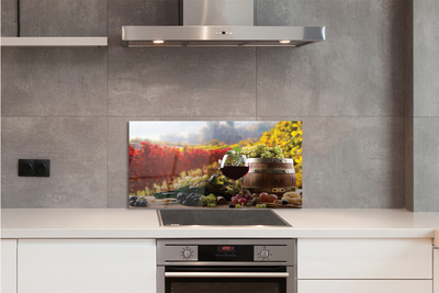 Painel de vidro Taça de vinho de outono