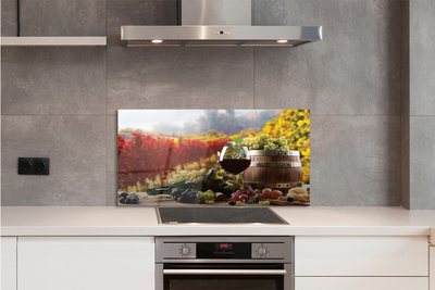 Painel de vidro Taça de vinho de outono