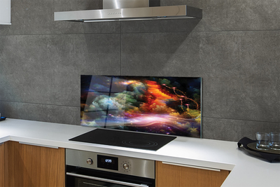 Painel de vidro Padrões fractais abstratos