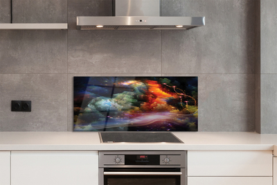 Painel de vidro Padrões fractais abstratos