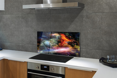 Painel de vidro Padrões fractais abstratos