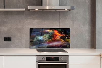 Painel de vidro Padrões fractais abstratos