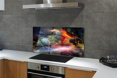 Painel de vidro Padrões fractais abstratos