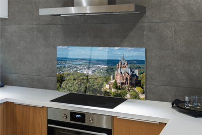 Painel de vidro Panorama da cidade-castelo da Alemanha