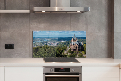 Painel de vidro Panorama da cidade-castelo da Alemanha