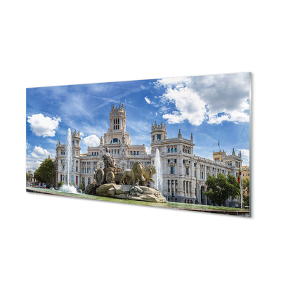 Painel de vidro Espanha Fonte Palácio Madrid