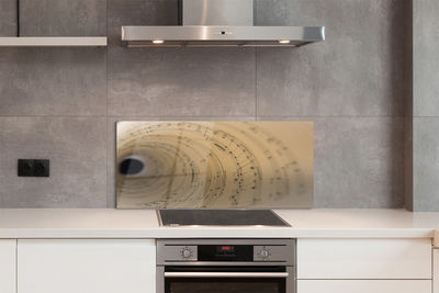 Painel de vidro Partitura