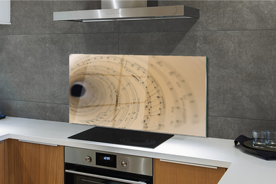 Painel de vidro Partitura